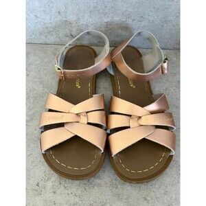 Hoyway Womens Original Salt Water Sandals Size 5 US 7 Rose Gold Strappy